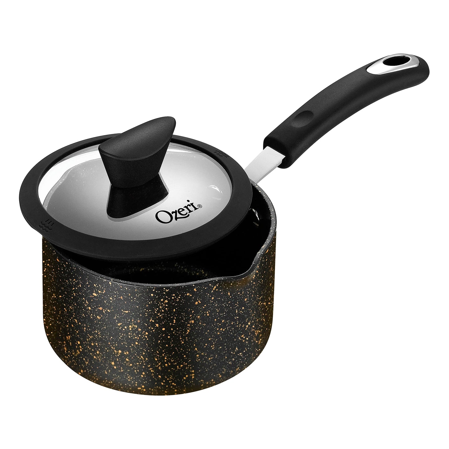 The All-In-One Stone Saucepan and Cooking Pot by Ozeri - 100% APEO, GenX, PFBS, PFOS, PFOA, NMP and NEP-Free German-Made Coating