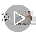 JOYMOOP Microfiber Bath Towels 4 Pack - Extra Large 30x60 Inches, Mixed Color (White, Grey, Green, Blush)