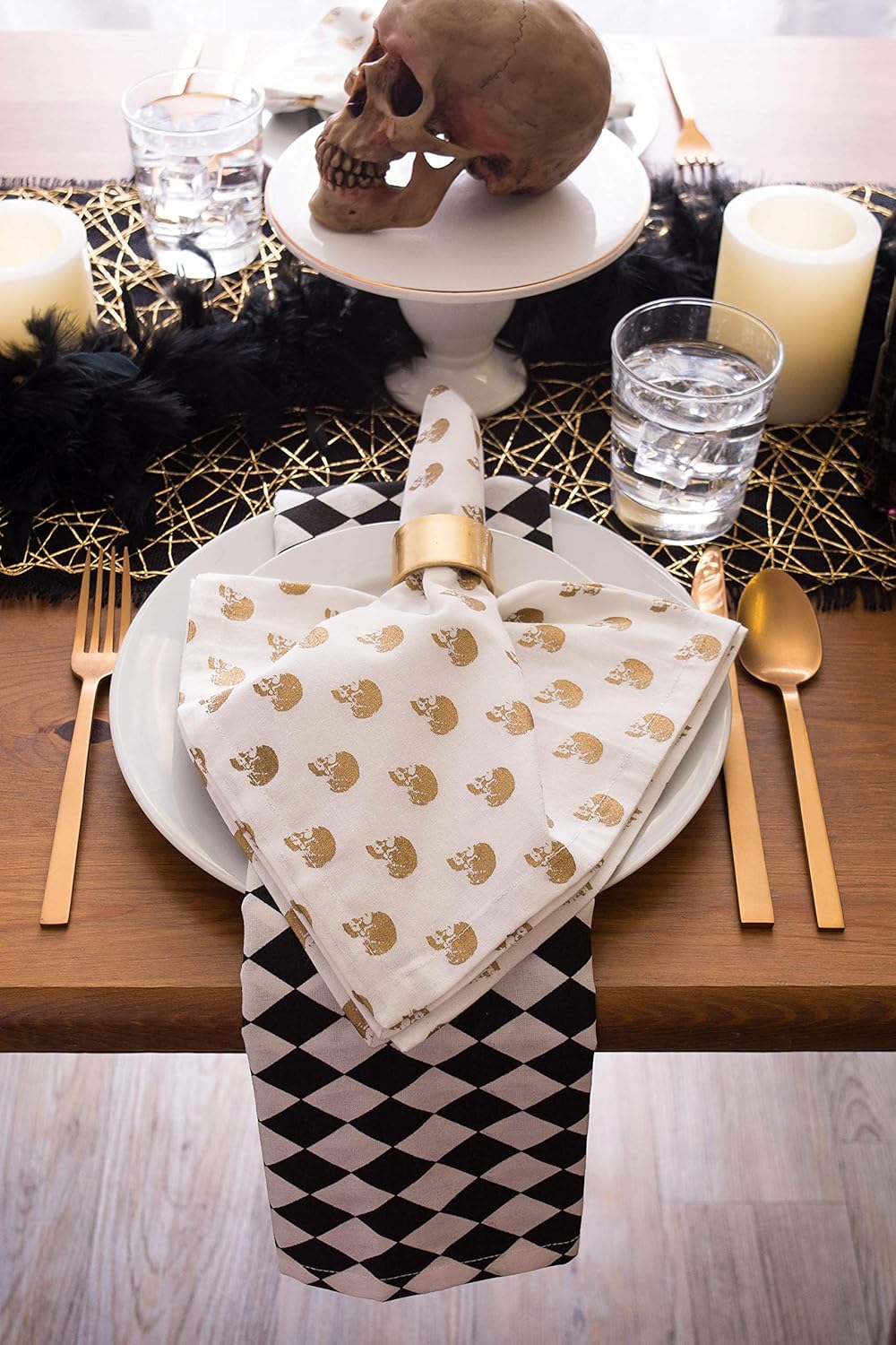 Gold Woven Paper Table Runner - 14x72 for Holiday & Event Décor | DII