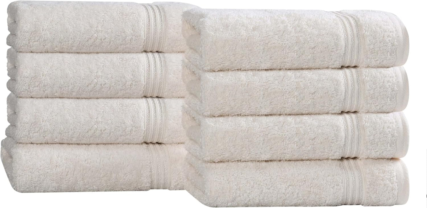 Superior Egyptian Cotton 6-Piece Towel Set, Bathroom Essentials, Towels For Bathroom, Apartment, Airbnb, Guest Bath, Face, Hand, Bath Towels, Washcloths, Absorbent, Fast Drying, Royal Purple