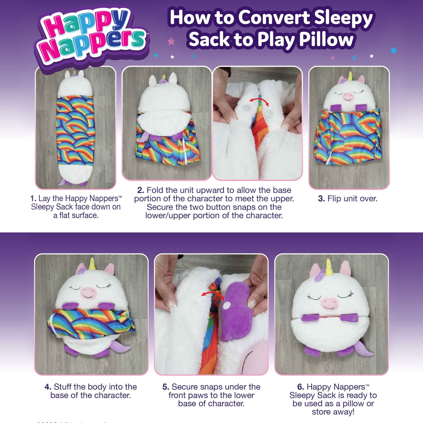 Happy Nappers Pillow & Sleepy Sack Large Dolphin Comfy, Cozy, Compact, Super Soft, Warm, All Season, Sleeping Bag with Pillow