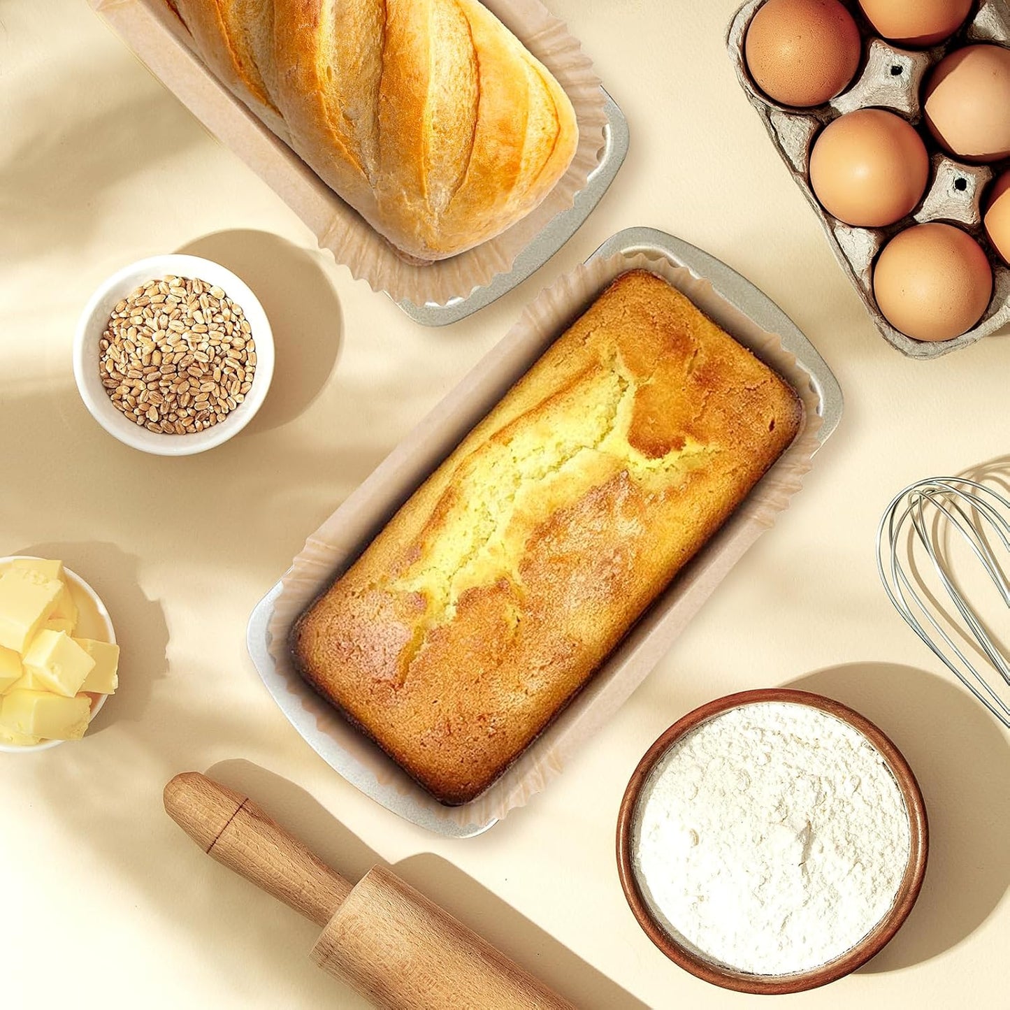 Loaf Pan Liners | 150 Non-Stick Parchment Paper Sheets for 9x5 Loaf Pans - Perfect for Baking