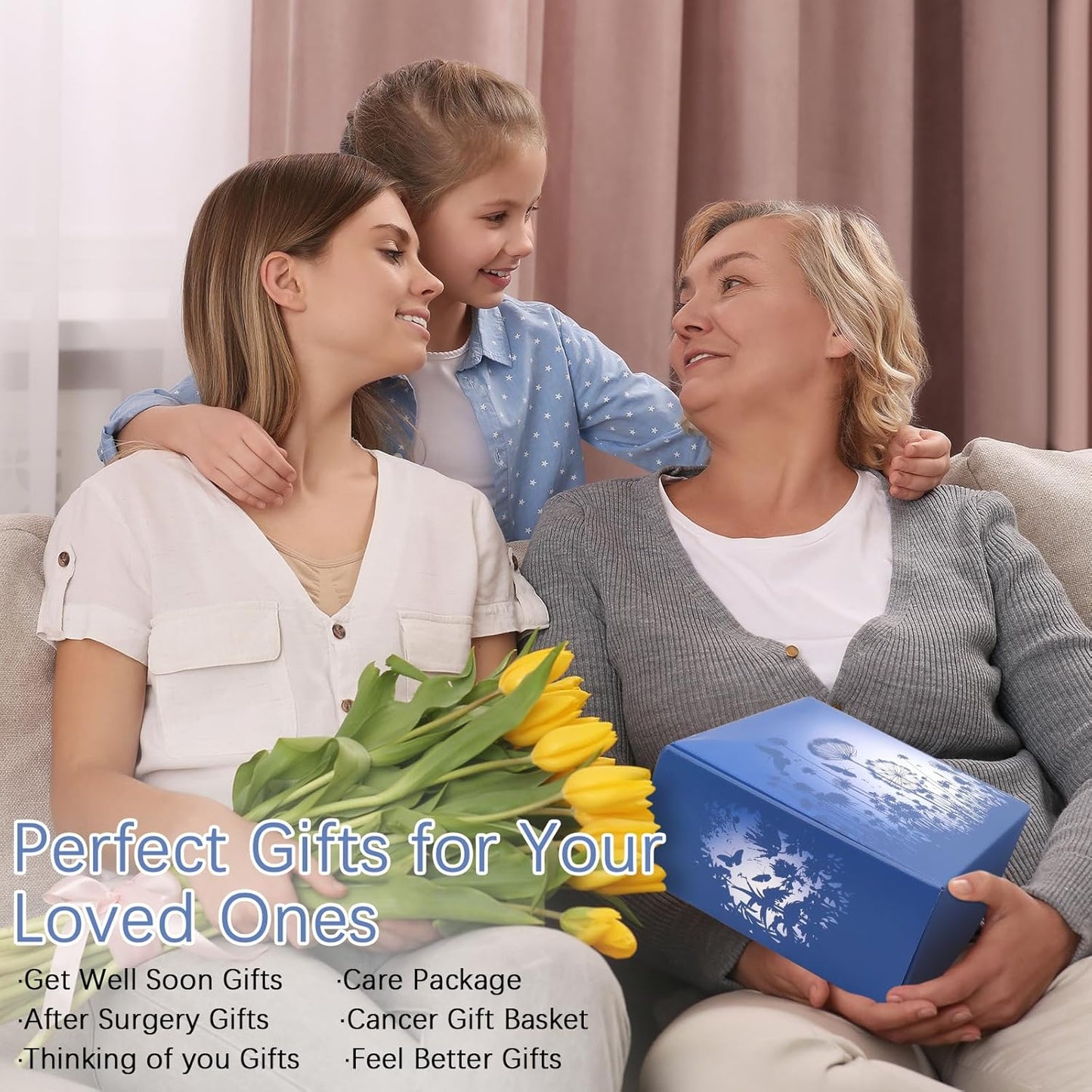 Cancer Care Package for Women - Chemo Care Gifts, Get Well Soon Gift Baskets with Inspirational Gifts for Sick Friends