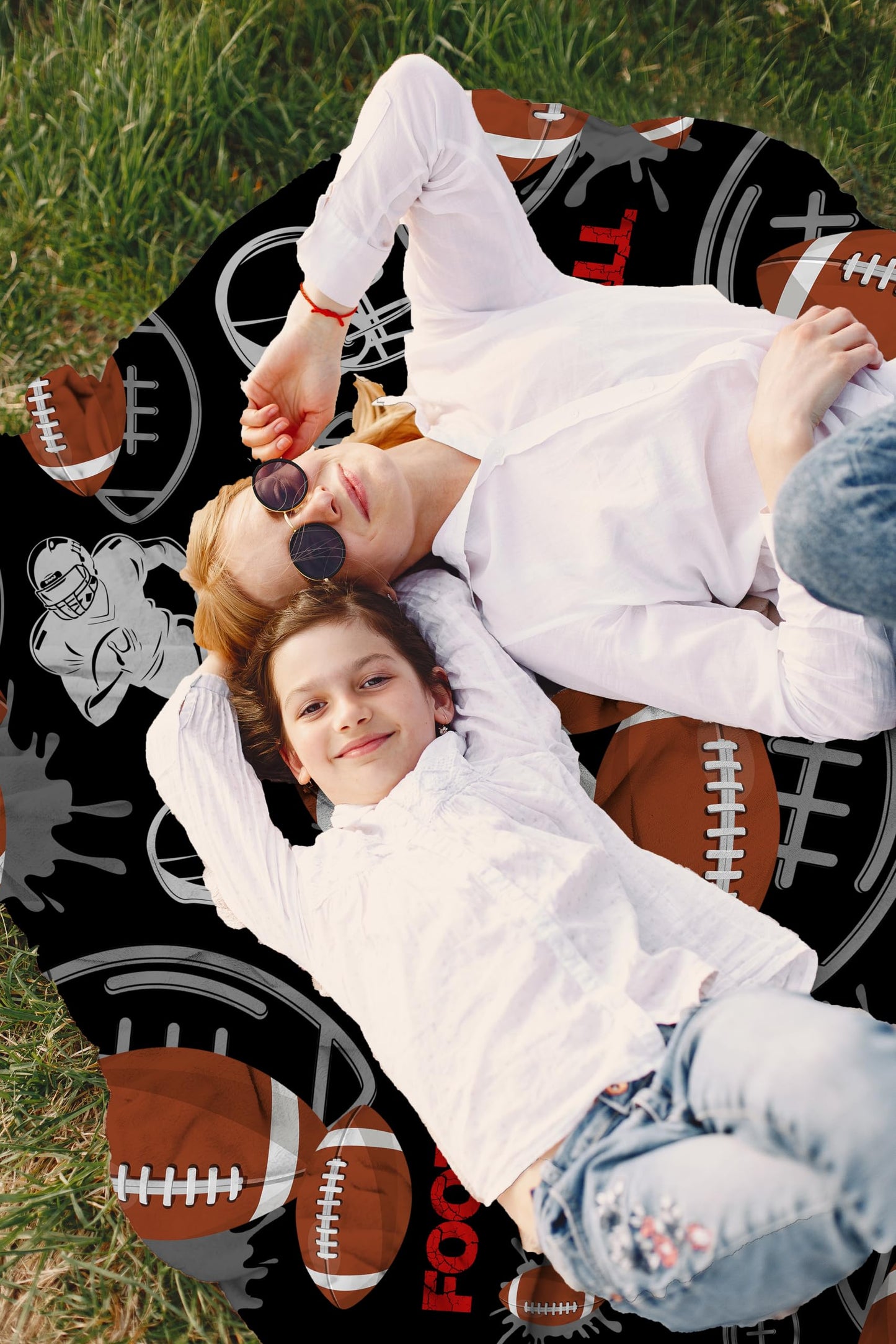 HUGTAIL Football Blanket ,Football Gifts for Boys,Football Team Gifts,Football Coach Gifts,Football Blanket Gifts,Football Team Football Lover Gifts for Women Men Adults 60"x50"