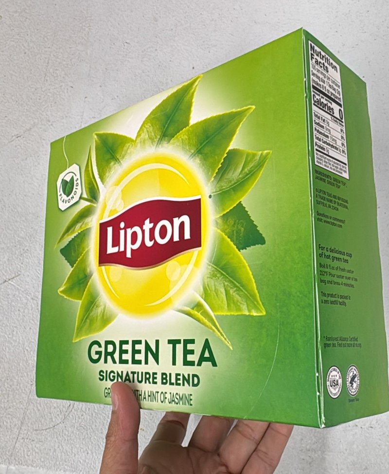 Lipton Green Tea, 100 Percent Natural Signature Blend with hint of Jasmine, 100 Count (Pack of 5)