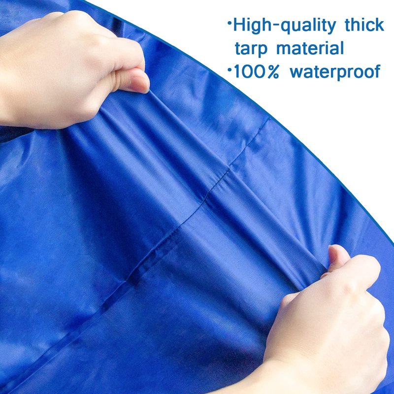 Crib Mattress Bag Waterproof, Heavy Duty Crib Mattress Moving Bag with Strong Zipper, Reusable Mattress Cover for Moving, Blue