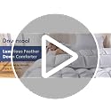 California King Feather Comforter - White 104x96 Inches Luxury Bedding