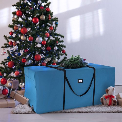 Hearth & Harbor Christmas Tree Storage Bag - Extra Large Rolling Bag for 9 ft Trees | Durable Handles & Wheels