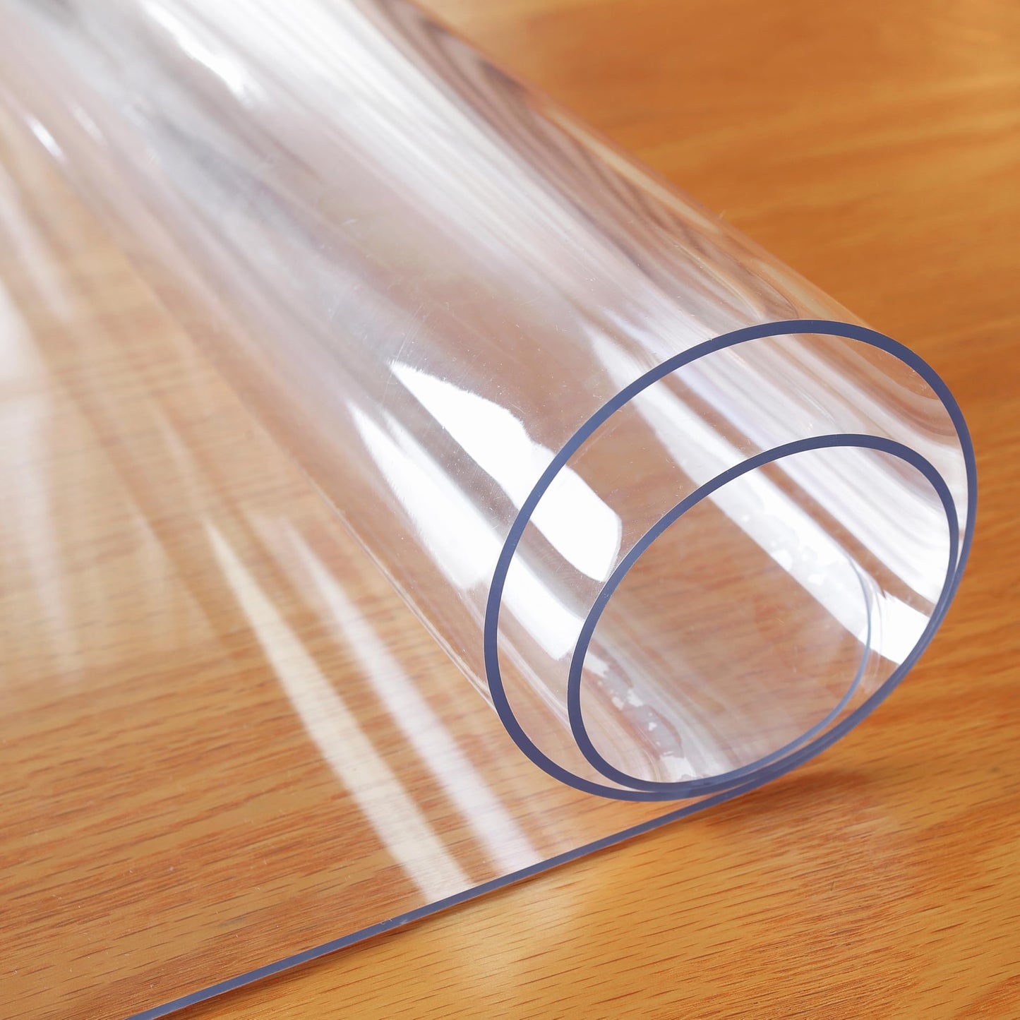 OstepDecor Clear Table Protector 36 x 60 Inch, 1.5mm Thick Plastic Table Cover, Waterproof PVC Clear Table Cover Protector, Desk Mat Writing Desk Pad for Desktop, Coffee & Dining Room Tabletop
