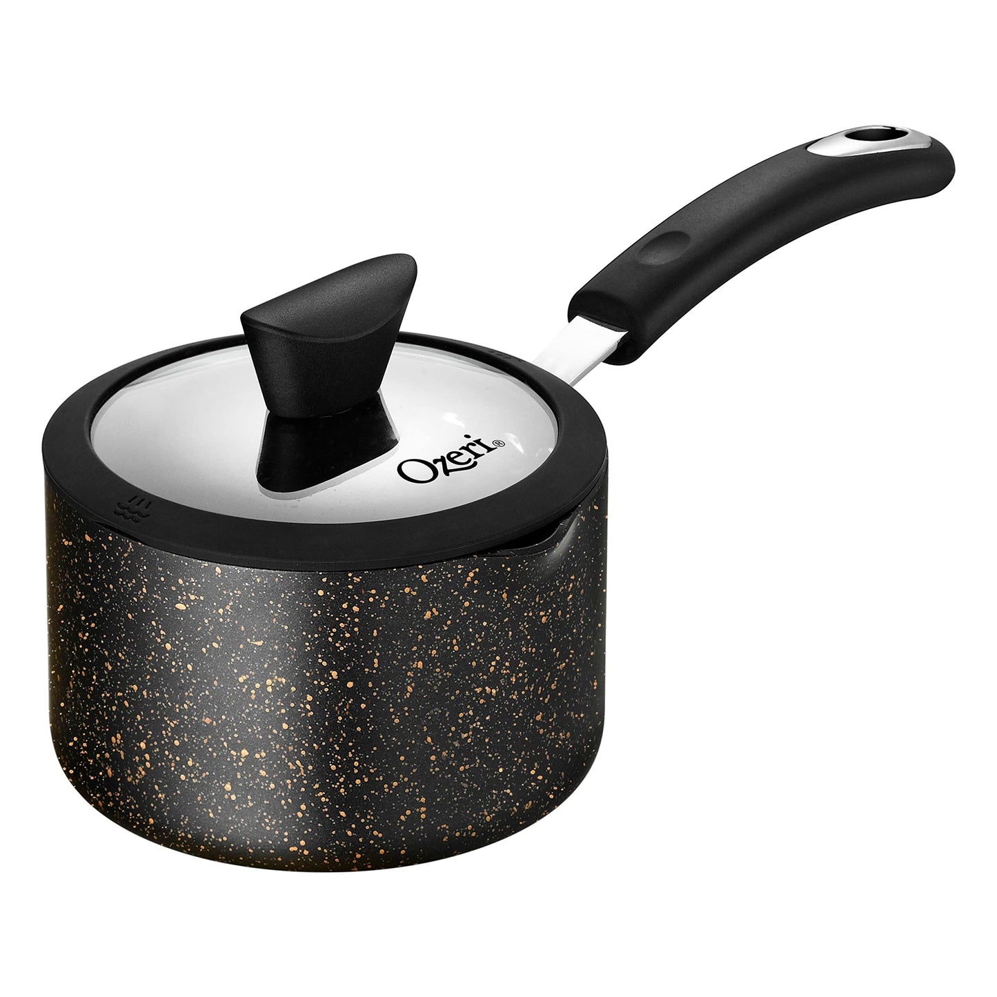 The All-In-One Stone Saucepan and Cooking Pot by Ozeri - 100% APEO, GenX, PFBS, PFOS, PFOA, NMP and NEP-Free German-Made Coating