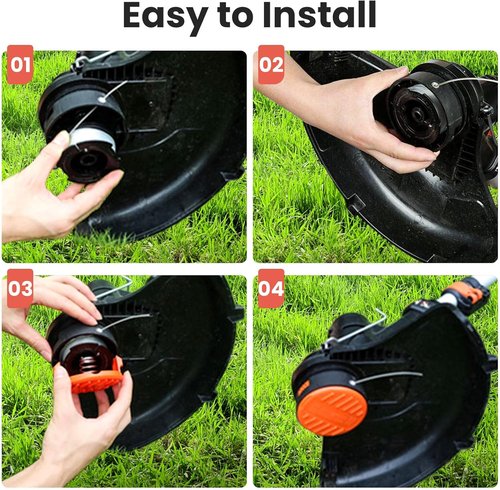 Black & Decker AF100 Replacement Spool - 30Ft 0.065" Line for Weed Eater & Wacker | Durable & Efficient