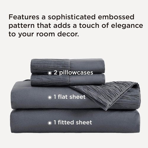 Bedsure Queen Size Blanket & Sheet Set - Soft, Cozy Comfort | 1 Blanket + 4 Sheets