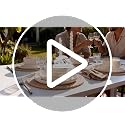 Service for 4 Creamy White Line Porcelain Dinnerware Set - 12 Pieces