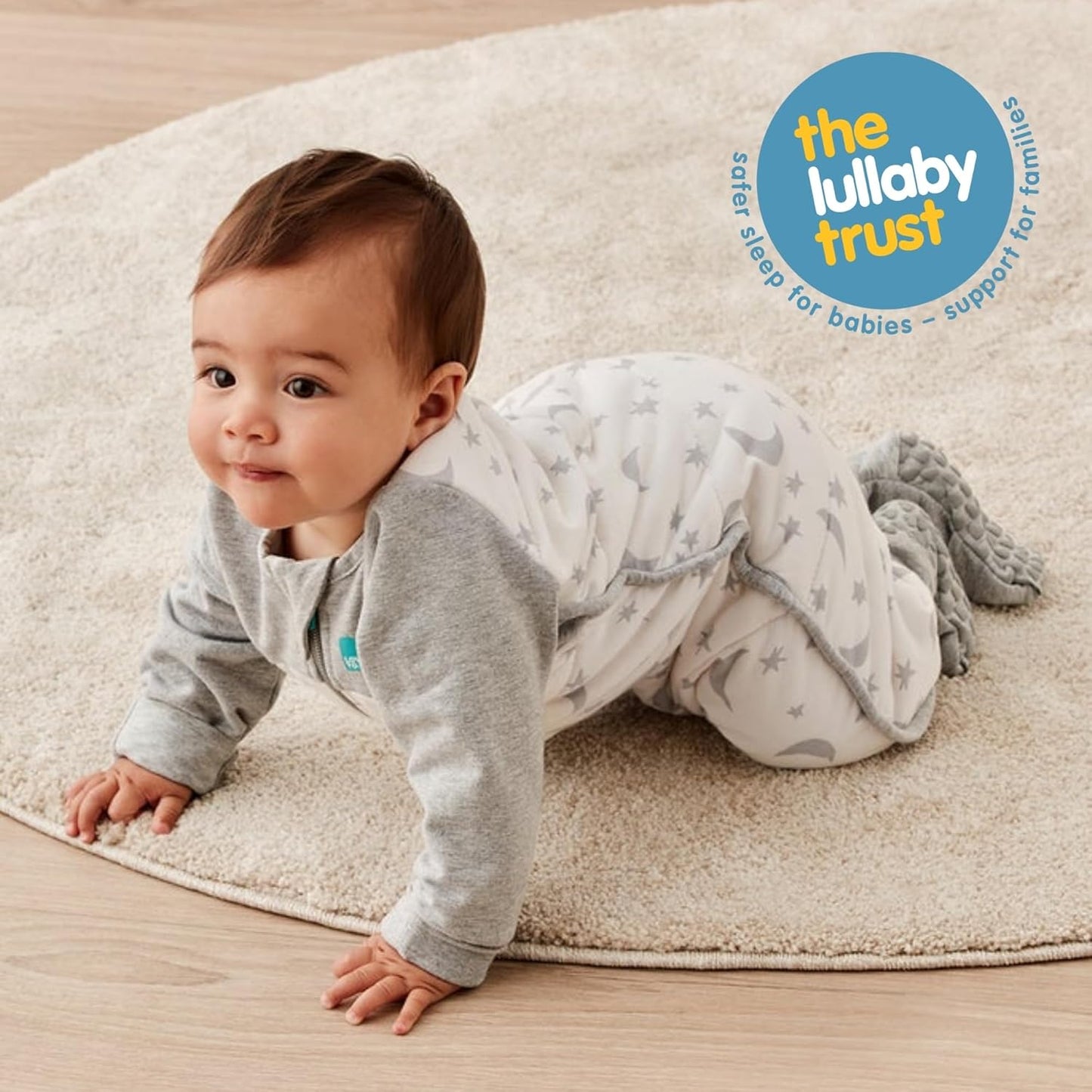 Love To Dream Baby Sleep Bundle - Swaddle UP Small & Medium Transition Swaddle | Organic Cotton Sleeveless Sleep Suit 6-12 Months, Gray