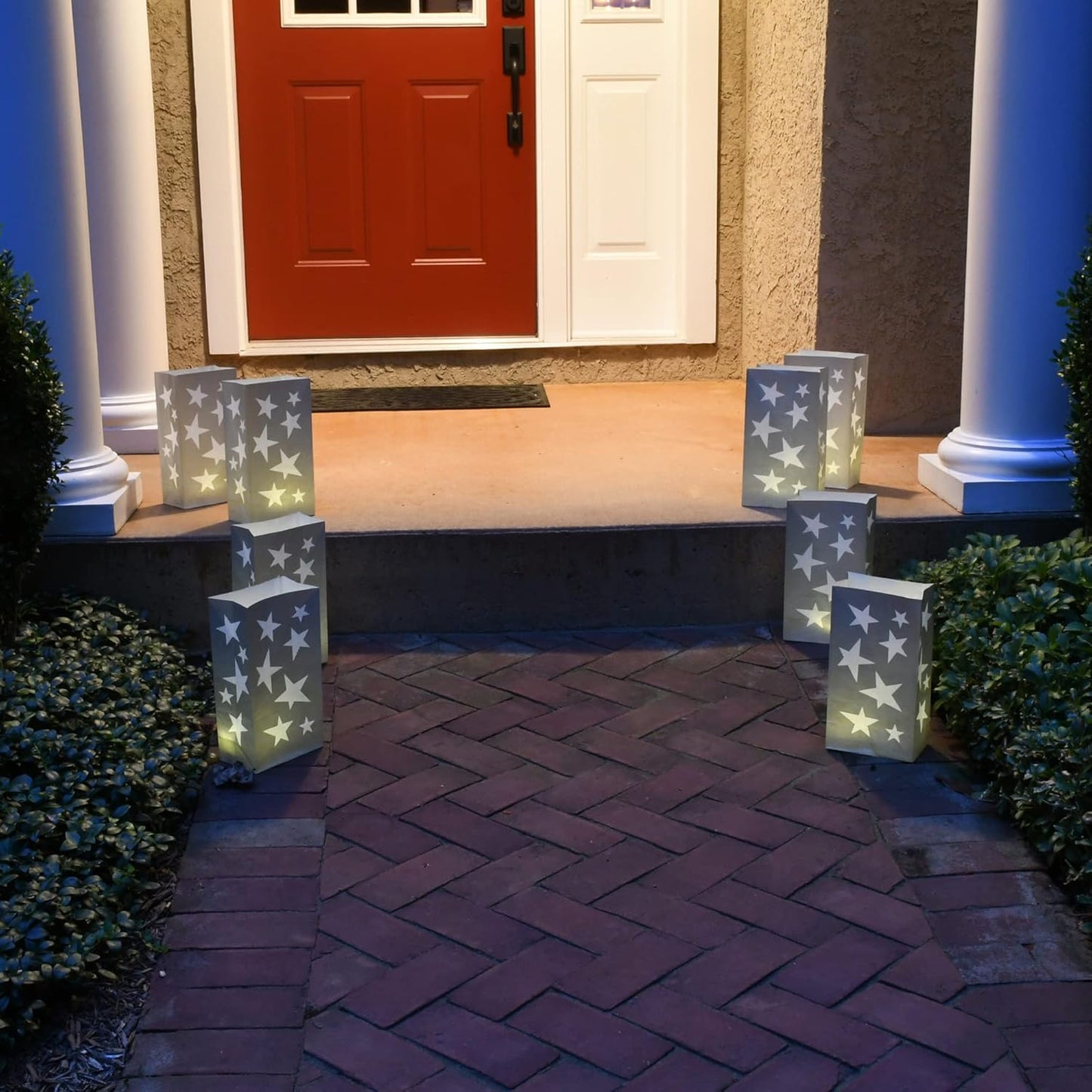 Gold LumaBase Paper Luminaria Bags - Set of 24 for Outdoor Decor