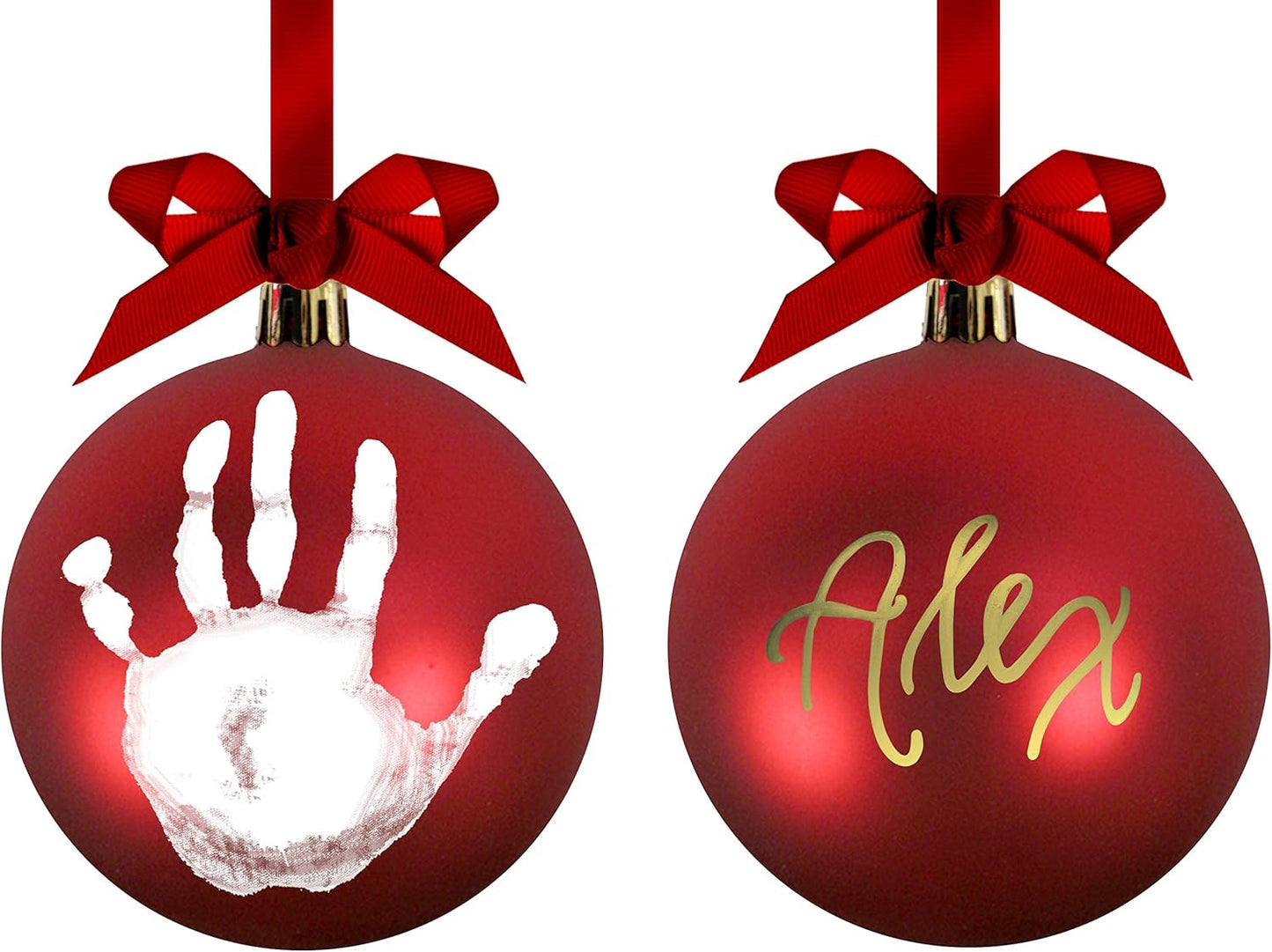 Christmas Baby Handprint Ornament Kit - DIY Keepsake Bauble with Paint for Newborns