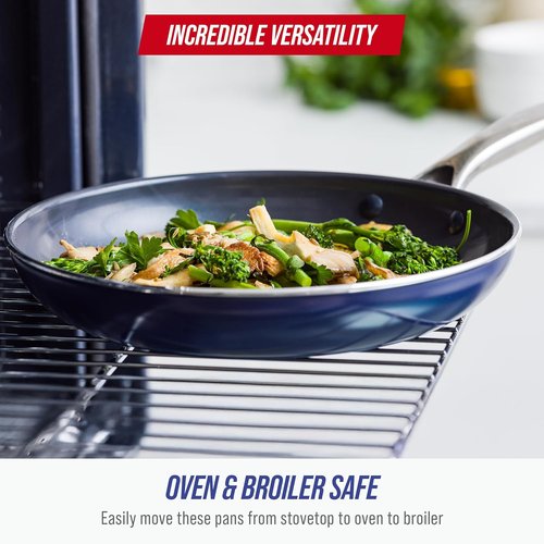 Blue Diamond 8" Nonstick Frying Pan | Diamond-Infused Ceramic, PFAS-Free, Dishwasher Safe