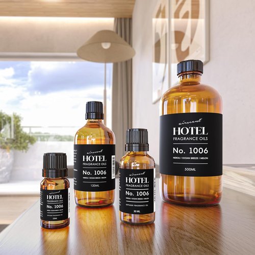 AirScent Hotel Diffuser Oil No. 1006 - Neroli Ocean Breeze Melon | Premium Fragrance for Diffusers - 10 mL Glass Bottle