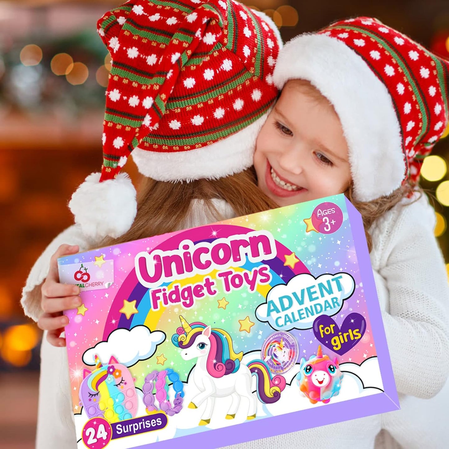 Unicorn Fidget Toys Advent Calendar 2025 | 24 Days of Sensory Surprises for Kids Ages 3-10
