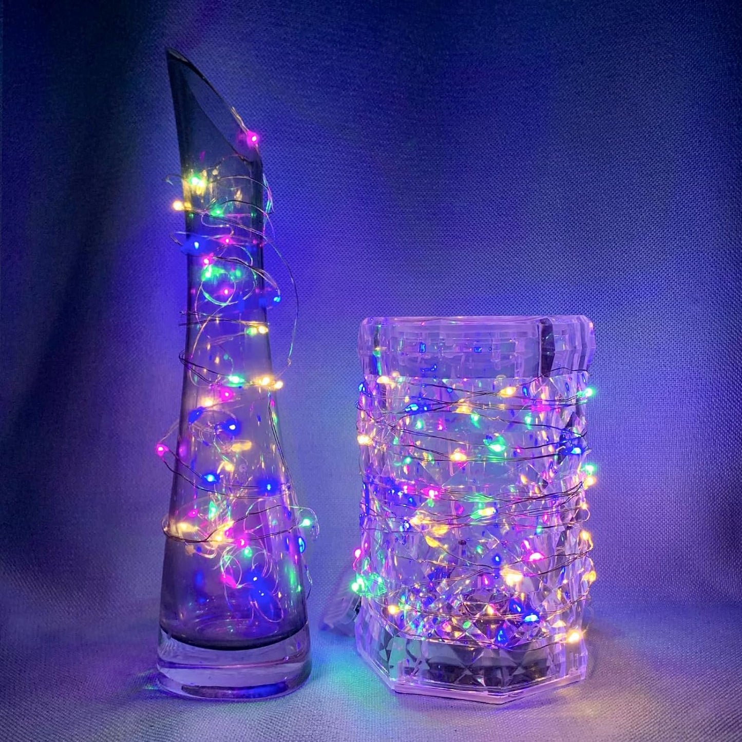 Skiennix 7Ft LED Fairy String Lights - 20 Twinkling Waterproof Lights for Weddings & Parties | Rainbow Pastel