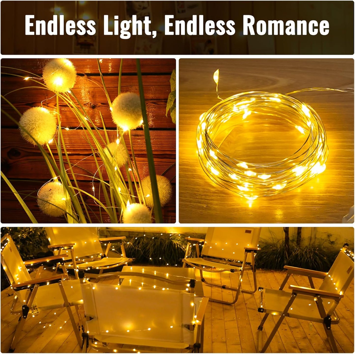 ZSJWL Fairy Lights - 30 Pack Battery Operated Warm White 7Ft Mini String Lights | Waterproof Twinkle Lights for Weddings, Parties, and Home Decor