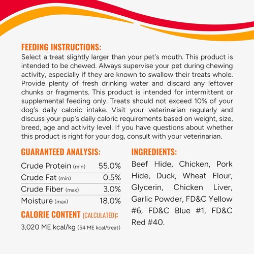 Good ‘n’ Fun Triple Flavor Kabobs - Long-Lasting Dog Chews with Beef Hide, Chicken & Pork | 24 Ounces