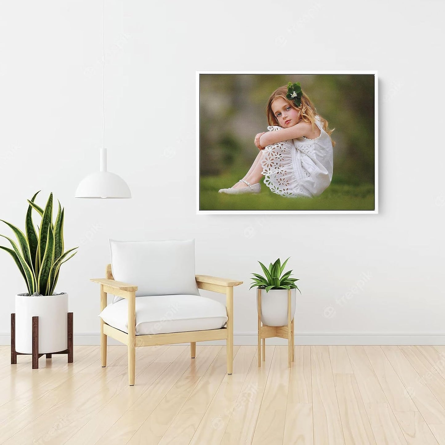 P&L ART - Personalized Custom Canvas Prints | Transform Photos into Stunning Wall Art - 20x30" White