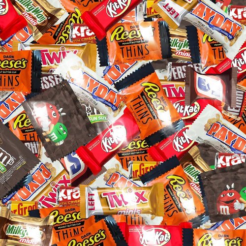 Chocolate Assorted Bulk Candy Variety Pack 5lb - Mini Chocolate Bars, Milk & Dark Chocolate Mix - Individually Wrapped Bulk Candy for Office Snacks, Party Favors and Treat Bags