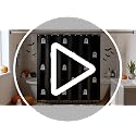 Mindsoft Halloween Ghost Shower Curtain - White Halloween Pattern Bathroom Decor