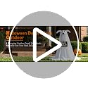 2 Pack Light-Up Ghost Dog Halloween Decorations - 2.3 FT Spooky & Cute Yard Decor with Signs