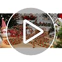Geosar 12 Pcs Bead Garland 9 Ft Red & Green Christmas Tree Garland