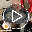 Microwave Splatter Cover Glass Lid with Collapsible Silicone Handle - 11.8 Inch Black