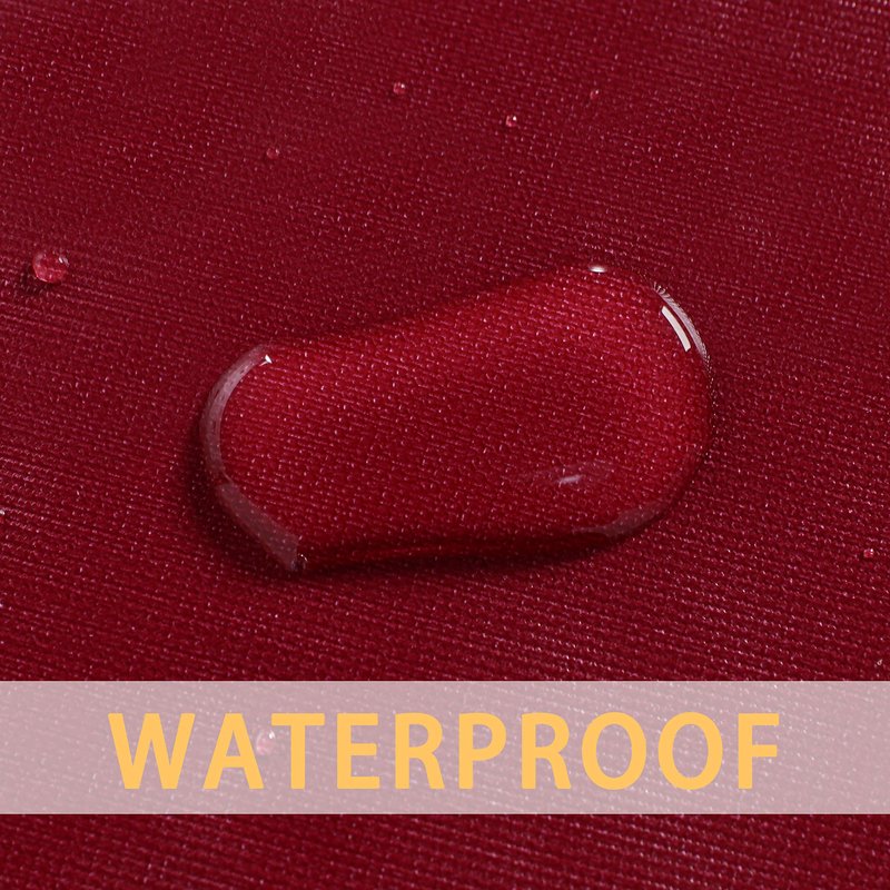sancua 100% Waterproof Rectangle PVC Tablecloth - 60 x 84 Inch - Oil Proof Spill Proof Vinyl Table Cloth, Wipe Clean Table Cover for Dining Tables, Buffet Parties and Camping, Burgundy