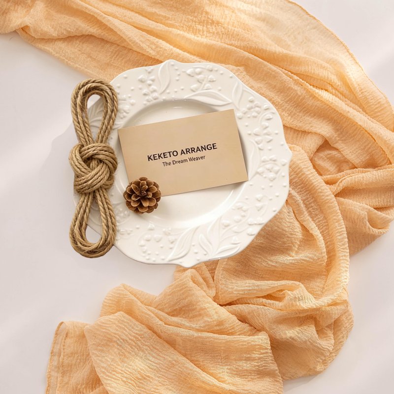 Keketoarrange 10pcs Deep Beige Cheesecloth Table Runner Rustic Boho Butter Gauze 120 Inch 10 FT Cheese Cloth for Wedding Baby Bridal Shower Birthday Engagement Party Long Sheer Spring Home Decorations