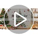 Decalmile Christmas Wall Decals Set B Santa Reindeer Elf Holiday Decor