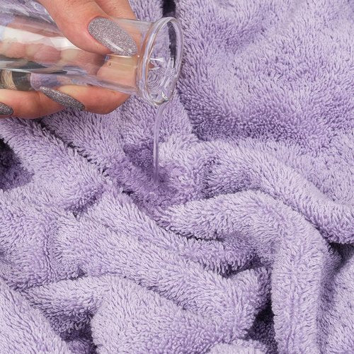 Cotton Paradise 6-Piece Towel Set - 100% Soft Absorbent Turkish Towels in Lilac | 2 Bath, 2 Hand, 2 Washcloths