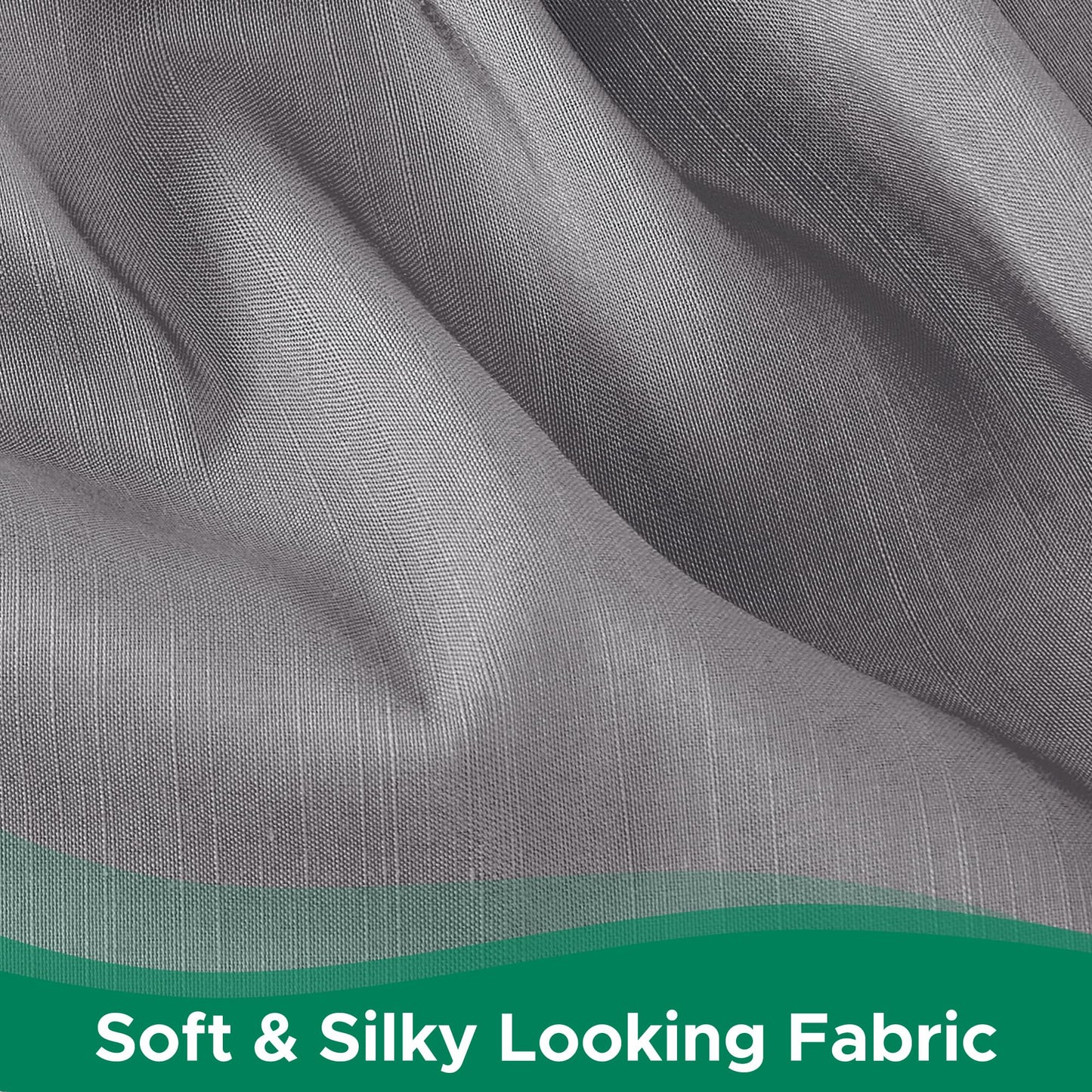 Biscaynebay Wrap Around Bed Skirts for King & Cal King Beds 18" Long Drop, Silver Grey Adjustable Elastic Dust Ruffles Easy Fit Wrinkle Resistant Silky Luxurious Fabric Machine Washable