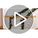 9FT Prelit Christmas Garland with 50 LED Lights ā Battery Operated