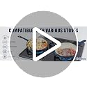 Hisencn Navy Blue 3-Piece Enamel Cast Iron Skillet Set - Nonstick Cookware