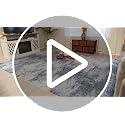 Blue Abstract Area Rug 8x10 ft - Washable Modern Living Room Carpet - Dark Blue