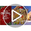 Fayavoo 8FT Christmas Inflatable Gingerbread Man with LED Lights Outdoor Decorations