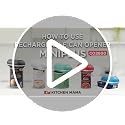 Kitchen Mama Mini Plus Electric Can Opener Teal - Rechargeable, Hands-Free, Safe Edges