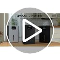 OWAAE White Dehumidifier for Home 1000 Sq Ft Sleep Mode Auto Shutoff
