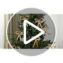 Daifunli 24 Pcs Gold Metal Christmas Bow Ornaments for Tree Garland