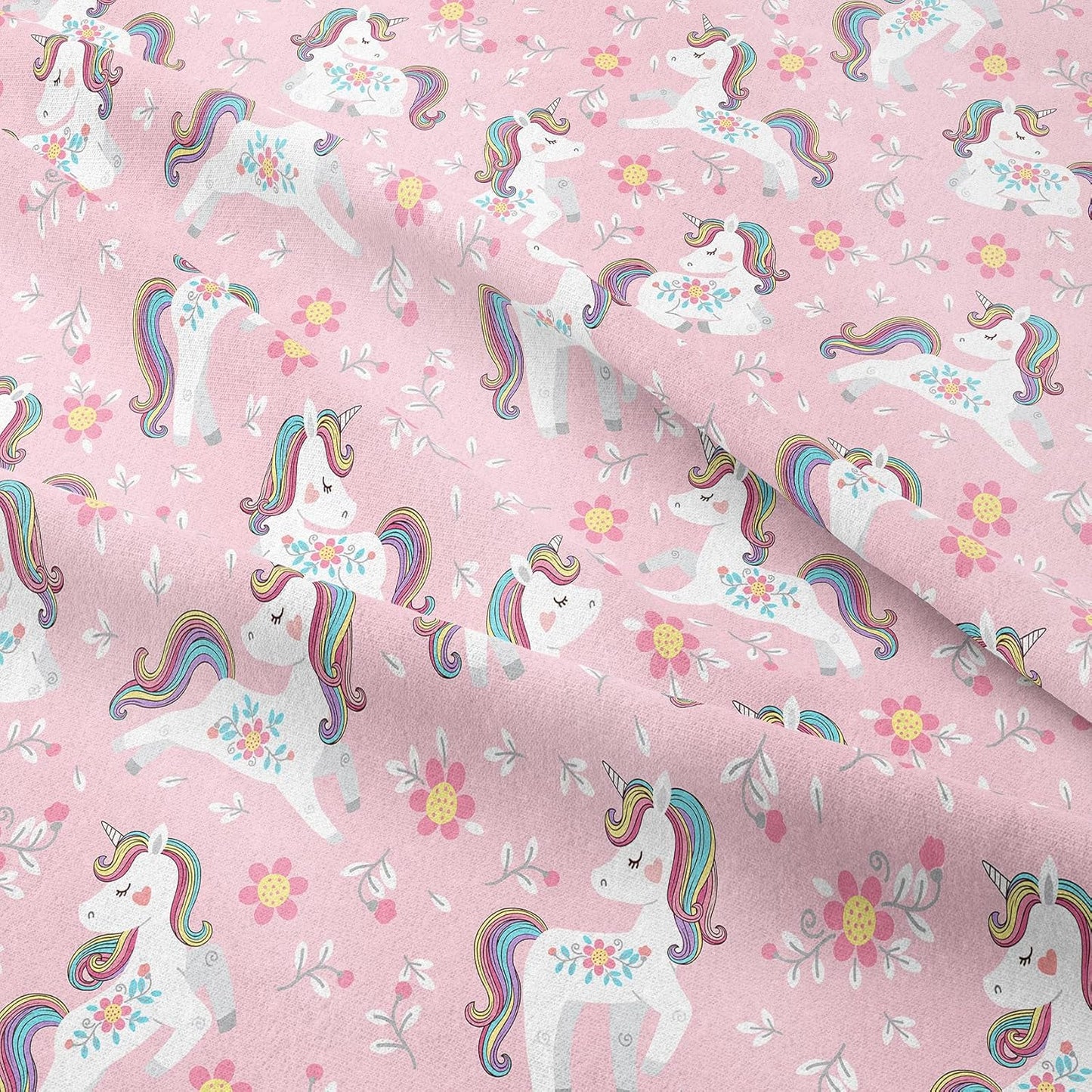 Peopleareok Unicorn Full Comforter Set for Girls Kids, Cute Pink Purple Unicorn Print Bedding Set Full, 5-Piece Bed in a Bag, Kids Cartoon Kawaii Comforter with Sheet Set