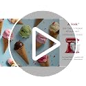 Akiosk 2 Qt Ice Cream Maker Attachment for KitchenAid Stand Mixer - Compatible with 4.5/5QT & 6QT Models, Yogurt & Sorbet