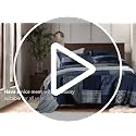 Queen Size Reversible Cotton Quilt Set with Pillow Shams - Azure Blue Variation