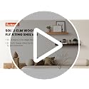 Natural Elm Wood Floating Shelves - Live Edge Wall Mount 24" 2 Pack