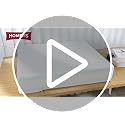 White Memory Foam Couch Cushion Replacement - 6 Inch Thick, 24x27 Inches - Supportive Sofa Insert with Removable Cover