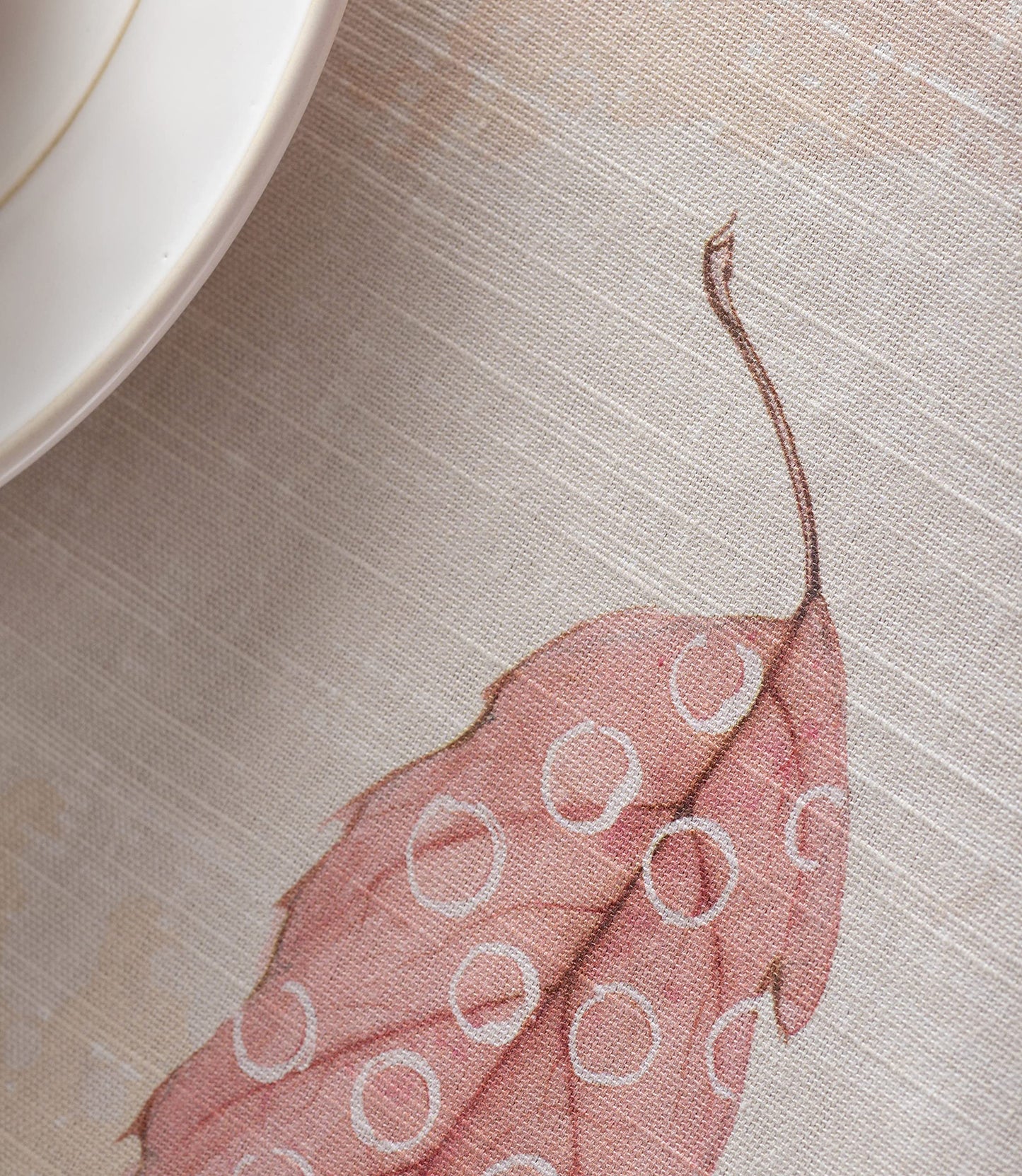 Maison d' Hermine Table Cloth Rectangle Table 100% Cotton 54 x 72 Inches Fall Tablecloth Reusable Everyday Use for Thanksgiving Christmas Decorations Dining Farmhouse Party (Colours of Autumn)